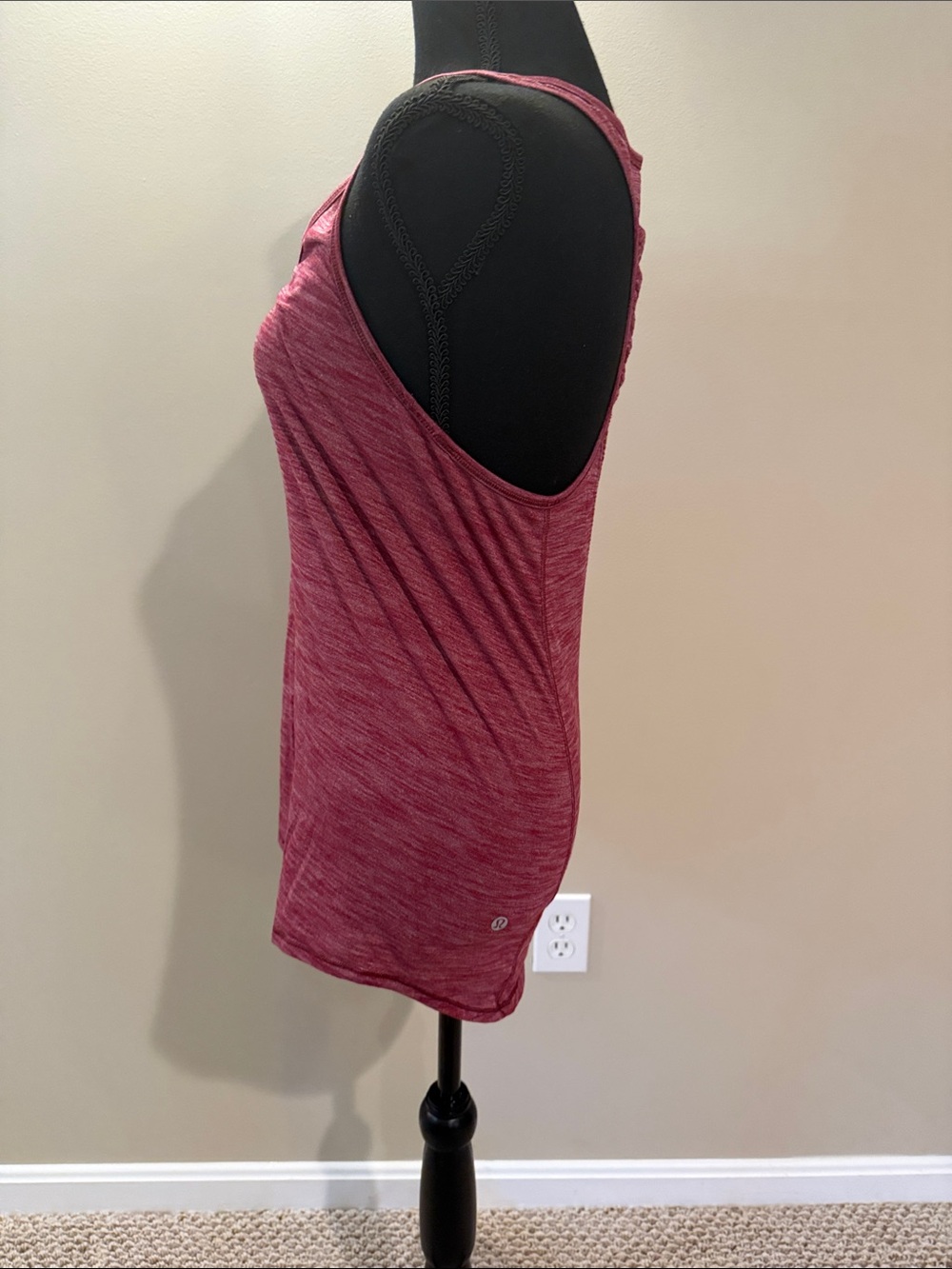 Lululemon Heathered Mauve Racerback Tank Top - Picture 3 of 7